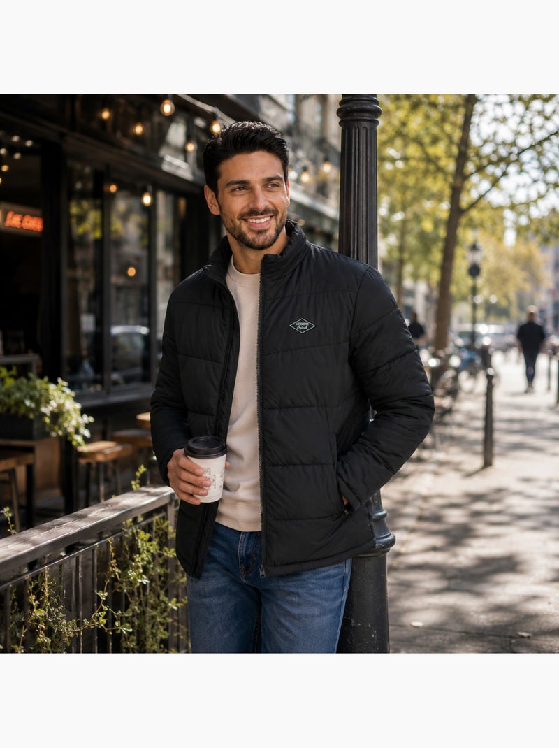 Lee cooper - doudoune matelassée zippée, poches zippées Noir - Kiabi