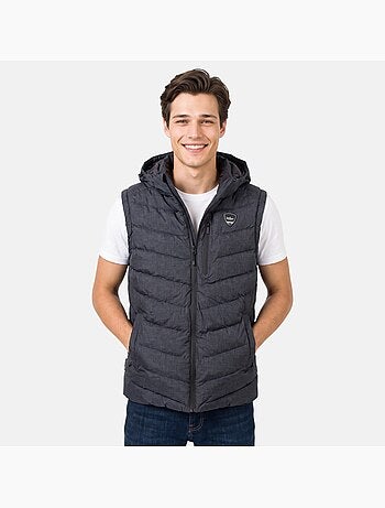 Lee cooper - doudoune sans manches à capuche, poches zippées