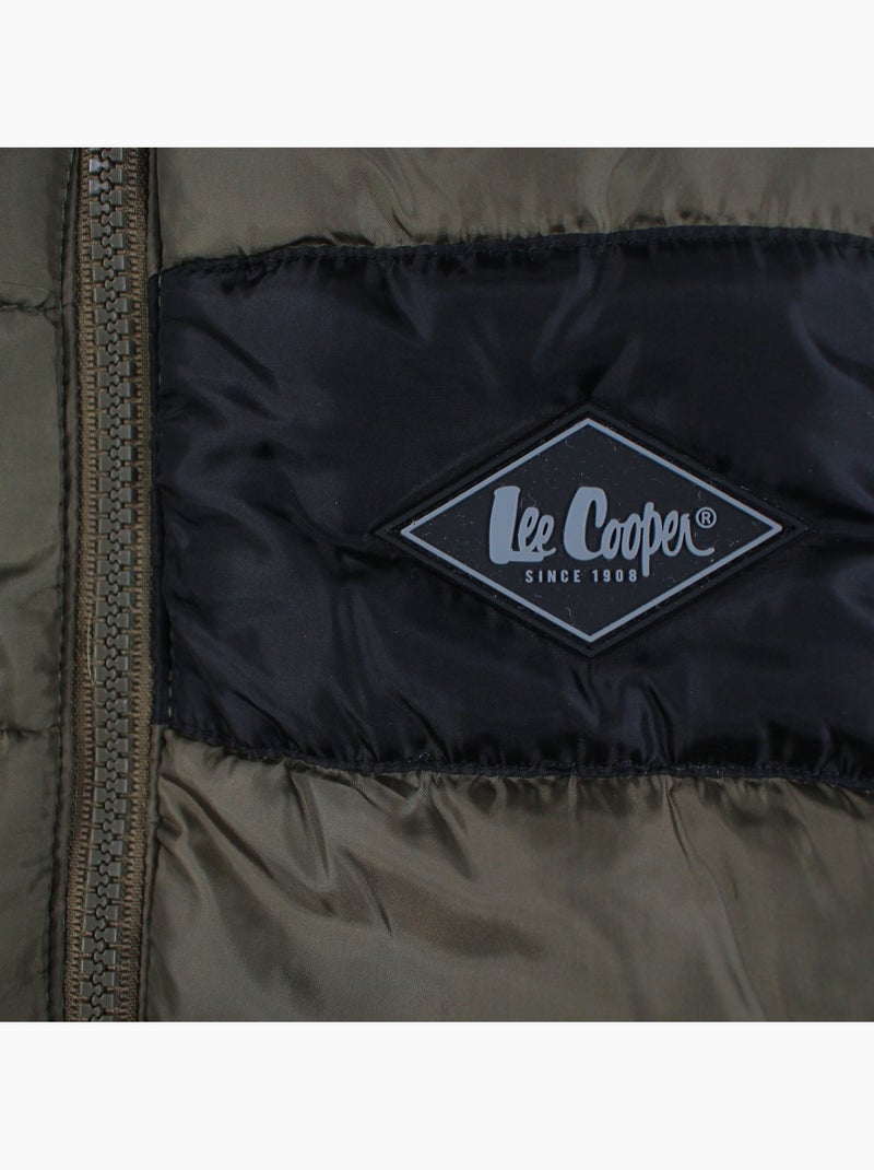 Lee Cooper - Doudoune  sans manches Garçon Kaki - Kiabi