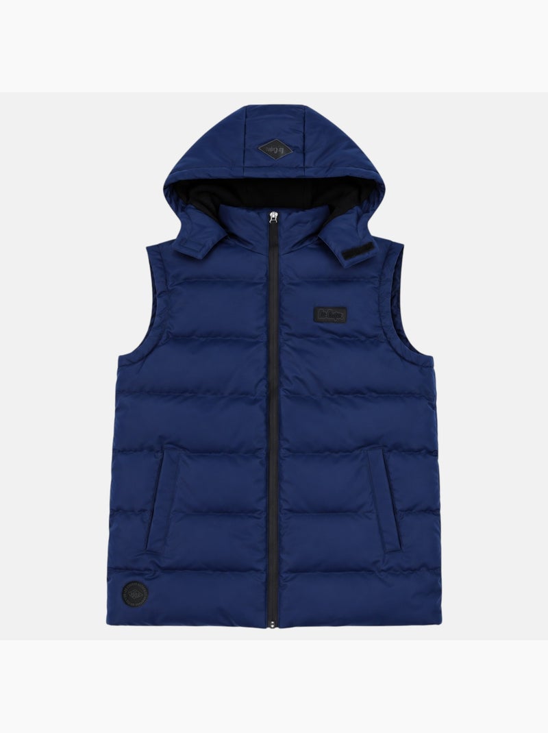 Lee cooper - doudoune sans manches homme avec capuche Bleu marine - Kiabi