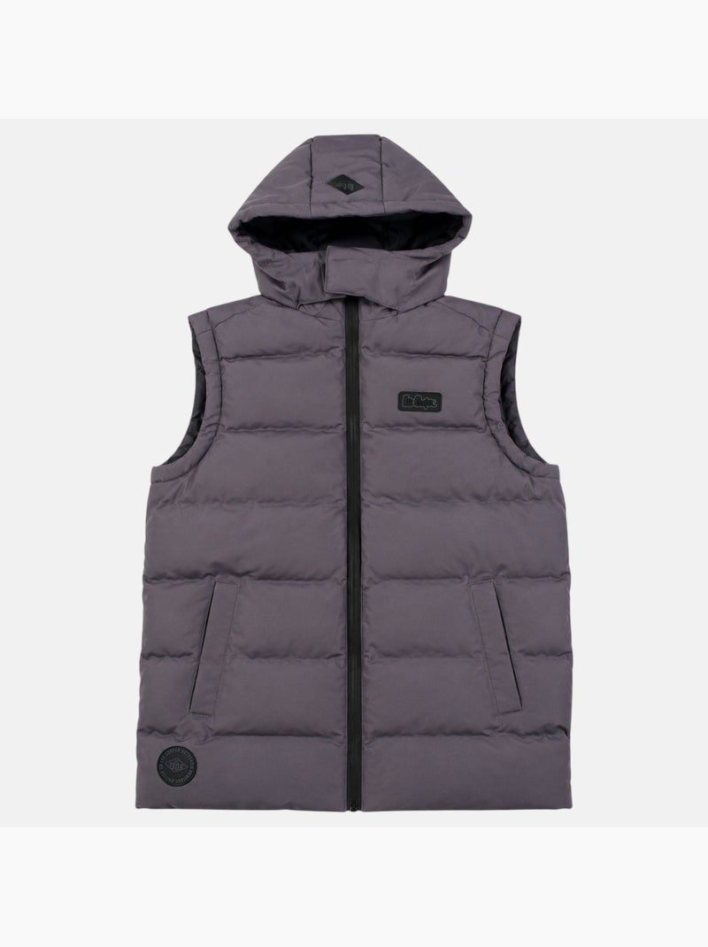 Lee cooper - doudoune sans manches homme avec capuche Gris - Kiabi