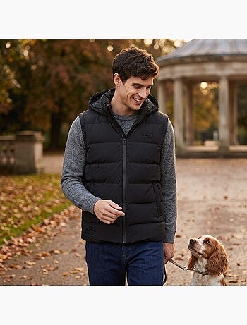 Lee cooper - doudoune sans manches zippée à capuche