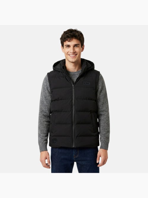 Lee cooper - doudoune sans manches zippée à capuche - Kiabi