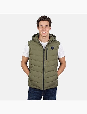 Lee cooper - doudoune sans manches zippée à capuche, poches zippées
