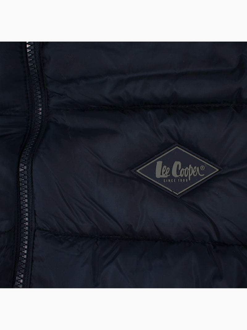 Lee cooper - doudoune sans manches zippée col montant Bleu marine - Kiabi