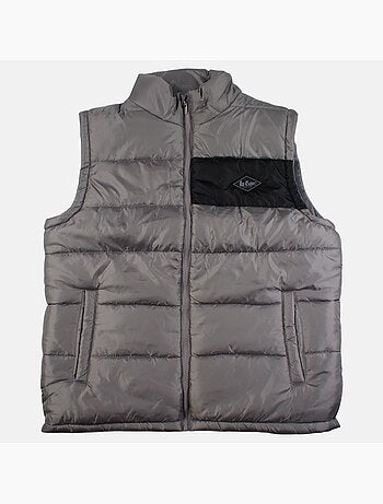 Lee cooper - doudoune sans manches zippée col montant