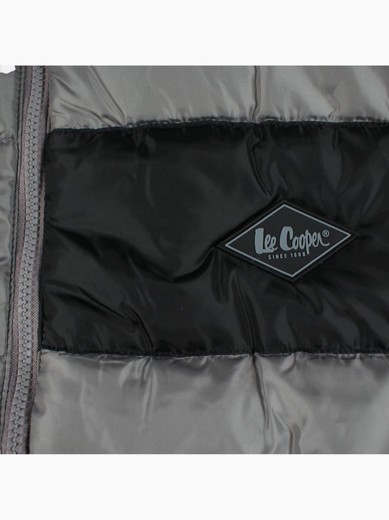 Lee cooper - doudoune sans manches zippée col montant Gris - Kiabi