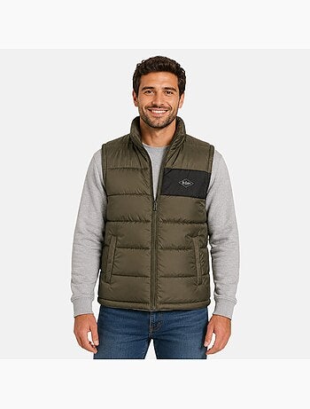 Lee cooper - doudoune sans manches zippée col montant
