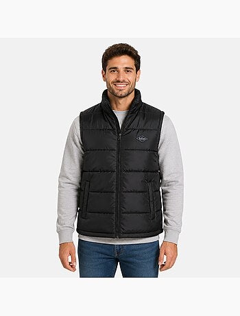 Lee cooper - doudoune sans manches zippée col montant