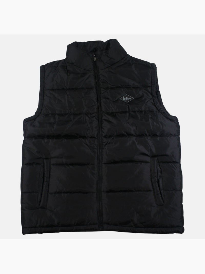 Lee cooper - doudoune sans manches zippée col montant Noir - Kiabi