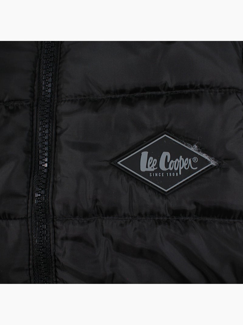 Lee cooper - doudoune sans manches zippée col montant Noir - Kiabi