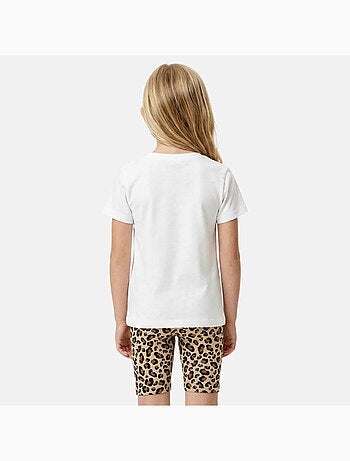 Lee Cooper - Ensemble 2 pièces T-shirt manches courtes et short motif leopard fille