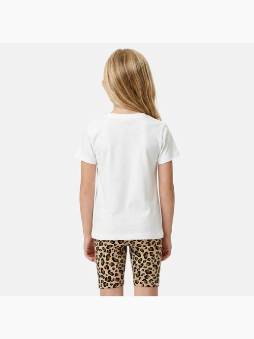 Lee Cooper - Ensemble 2 pièces T-shirt manches courtes et short motif leopard fille - Kiabi
