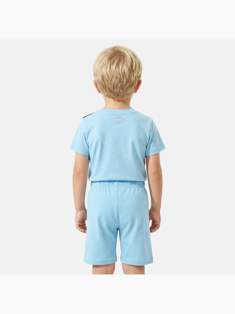Lee Cooper - Ensemble 2 pièces T-shirt + short en coton Bleu - Kiabi