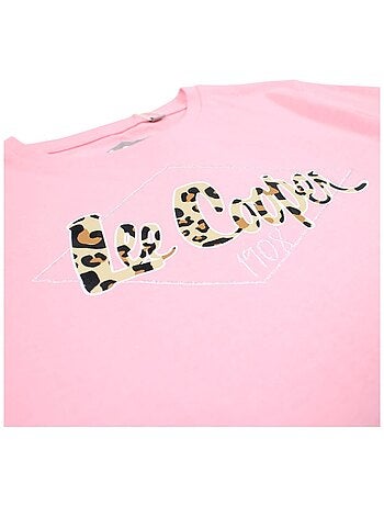 Lee Cooper - Ensemble 2 pièces Top et short motif leopard fille