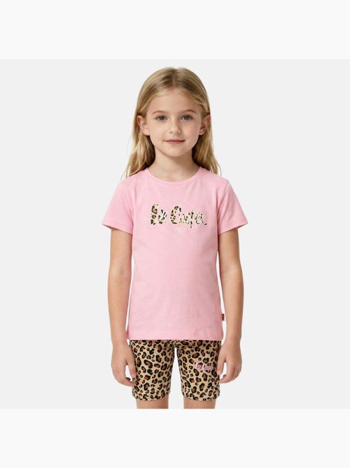 Lee Cooper - Ensemble 2 pièces Top et short motif leopard fille - Kiabi