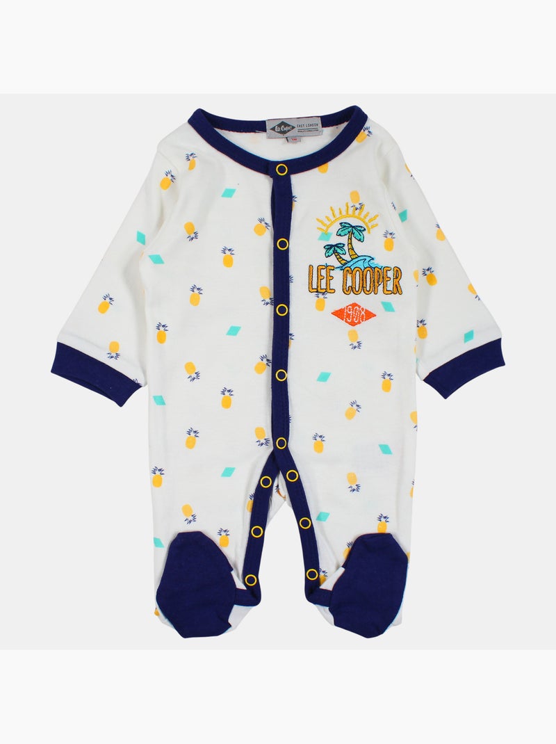 Lee Cooper - Ensemble 3 pièces comprenant 1 body, grenouillère et bavoir Blanc - Kiabi