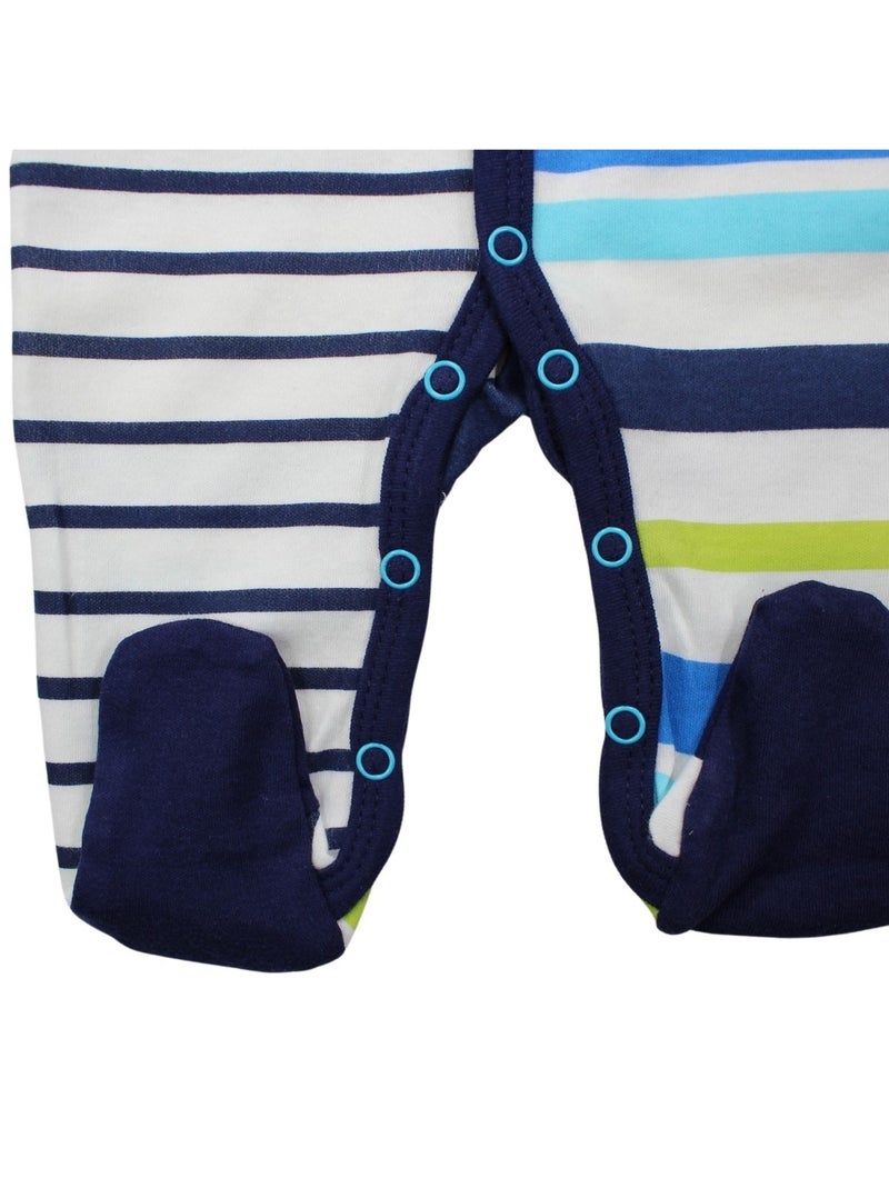 Lee Cooper - Ensemble 3 pièces comprenant 1 body, grenouillère et bavoir Bleu - Kiabi