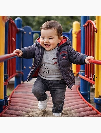 Lee cooper - ensemble 3 pièces doudoune, t-shirt et jean