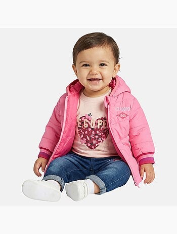 Lee cooper - ensemble 3 pièces veste matelassée à capuche, t-shirt et pantalon