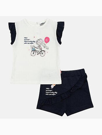 Lee Cooper - Ensemble bébé t-shirt et short