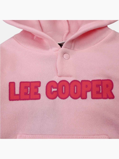 Lee Cooper - Ensemble bébé fille sweat à capuche et pantalon de jogging avec doudoune - Kiabi