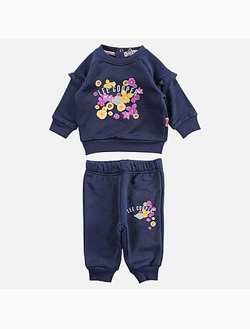 Lee Cooper - Ensemble bébé fille sweat et pantalon jogging