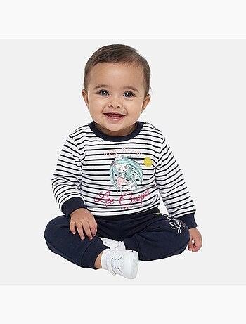 Lee Cooper - Ensemble bébé fille sweat et pantalon jogging