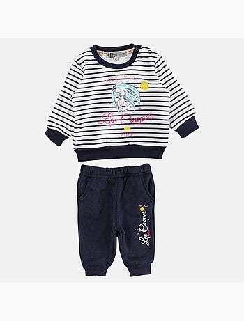 Lee Cooper - Ensemble bébé fille sweat et pantalon jogging