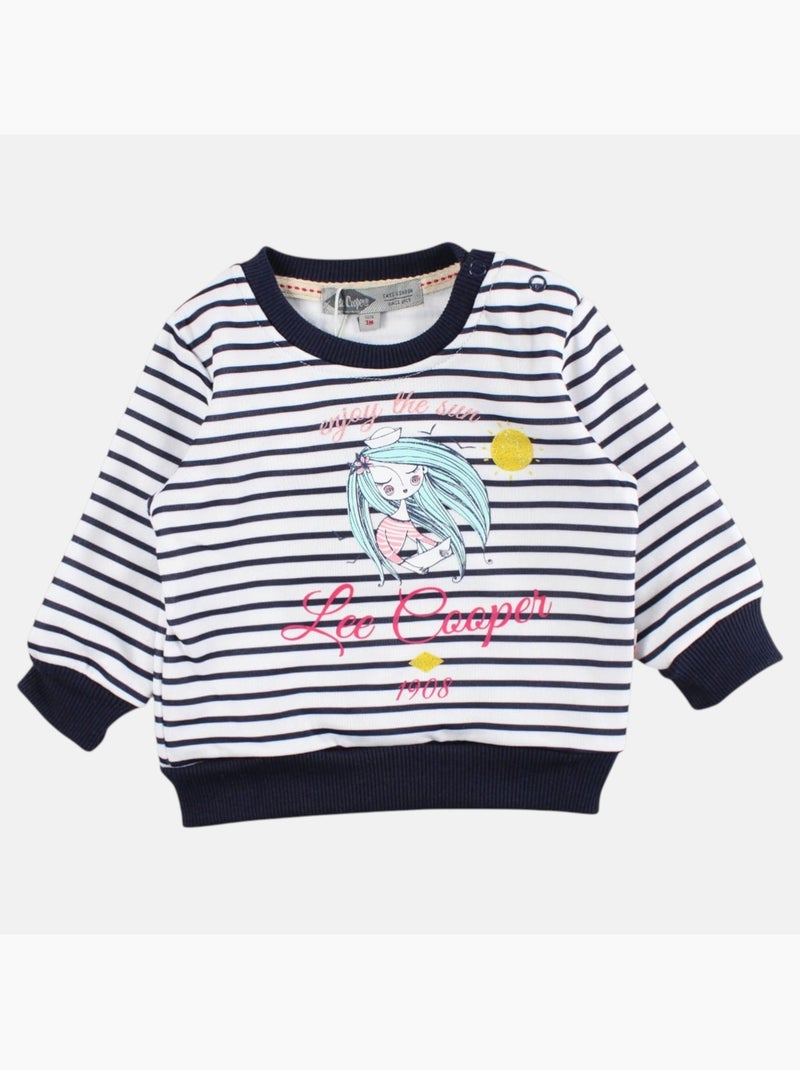 Lee Cooper - Ensemble bébé fille sweat et pantalon jogging Bleu marine - Kiabi