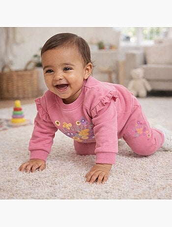 Lee Cooper - Ensemble bébé fille sweat et pantalon jogging