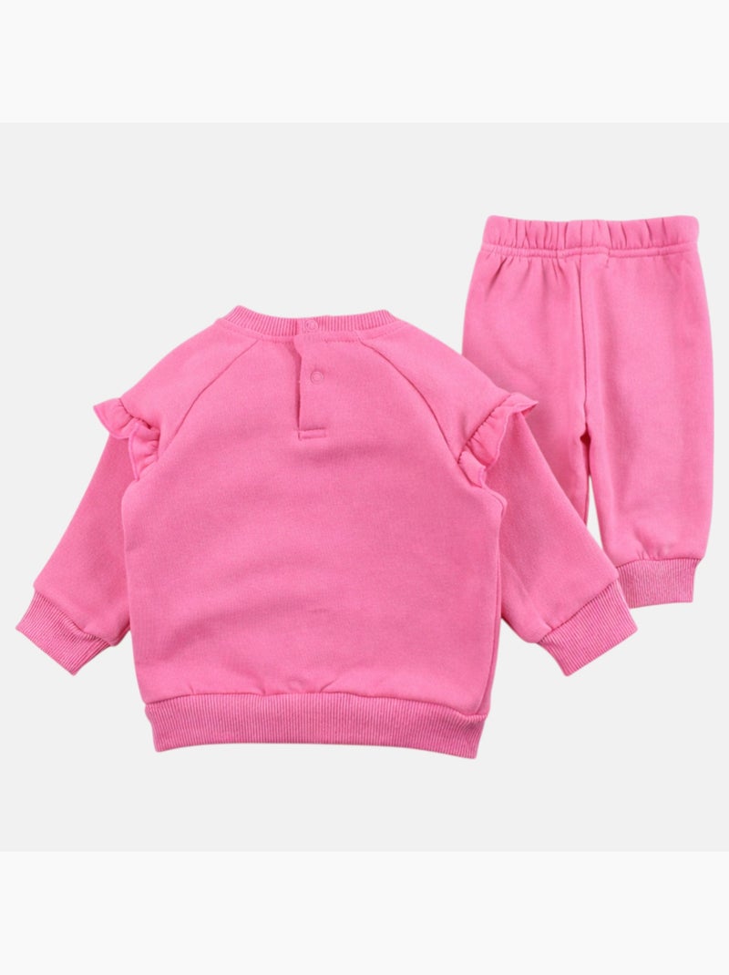 Lee Cooper - Ensemble bébé fille sweat et pantalon jogging Rose - Kiabi