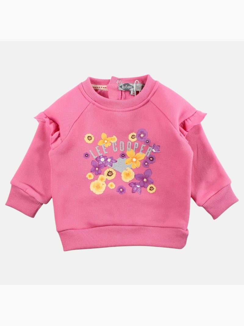 Lee Cooper - Ensemble bébé fille sweat et pantalon jogging Rose - Kiabi