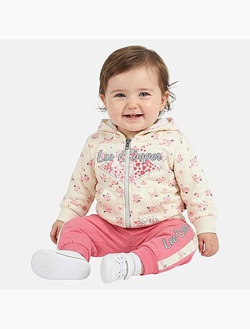 Lee Cooper - Ensemble bébé fille veste capuche et pantalon jogging