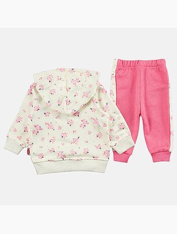 Lee Cooper - Ensemble bébé fille veste capuche et pantalon jogging
