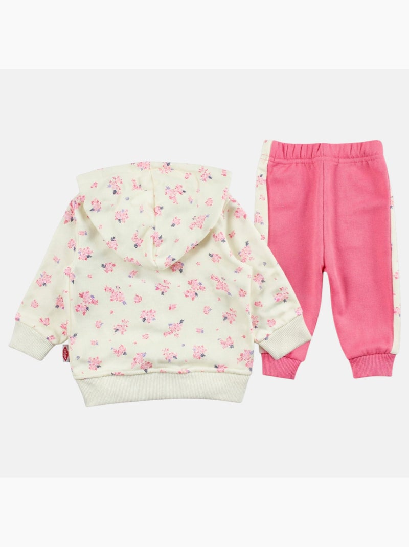 Lee Cooper - Ensemble bébé fille veste capuche et pantalon jogging Jaune - Kiabi