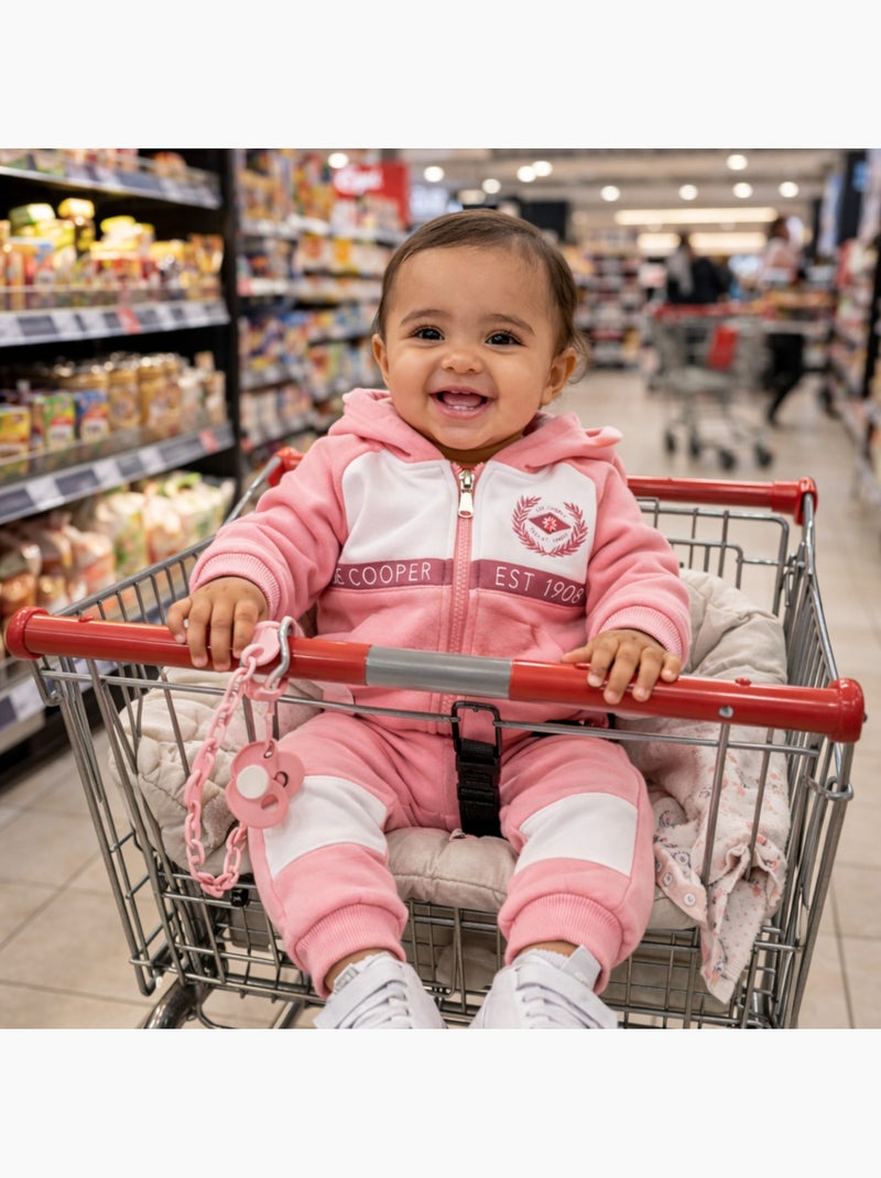 Lee Cooper - Ensemble bébé fille veste capuche et pantalon jogging Rose clair - Kiabi
