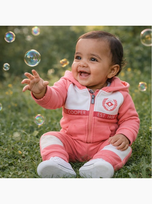 Lee Cooper - Ensemble bébé fille veste capuche et pantalon jogging - Kiabi