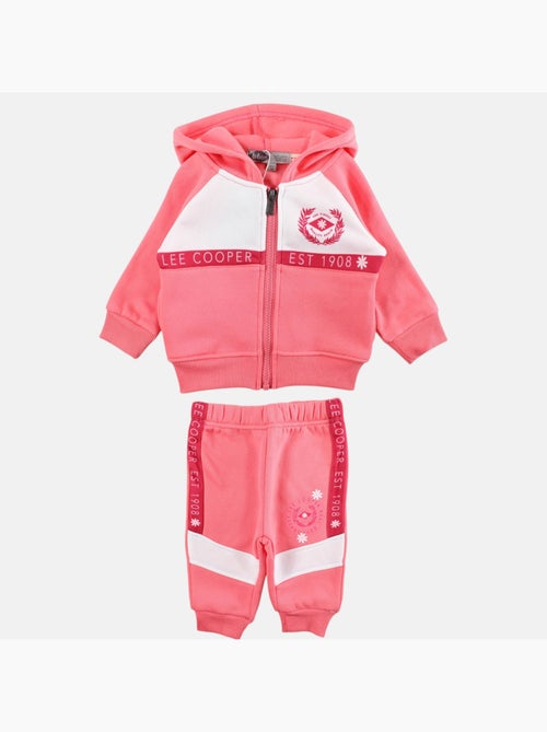 Lee Cooper - Ensemble bébé fille veste capuche et pantalon jogging - Kiabi
