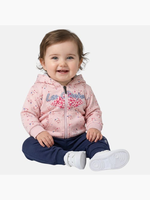 Lee Cooper - Ensemble bébé fille veste capuche et pantalon jogging - Kiabi
