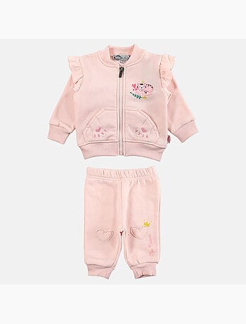 Lee Cooper - Ensemble bébé fille veste et pantalon jogging