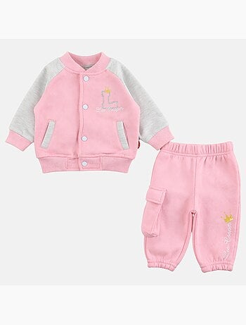 Lee Cooper - Ensemble bébé fille veste et pantalon jogging