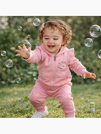 Lee Cooper - Ensemble bébé fille veste et pantalon jogging