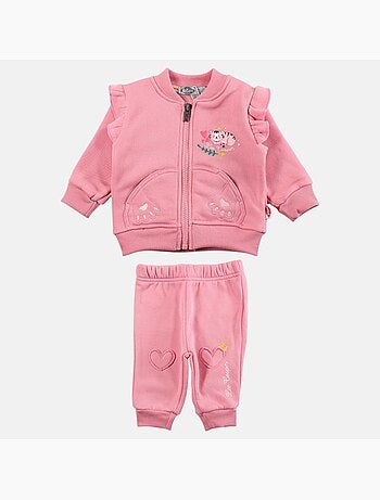 Lee Cooper - Ensemble bébé fille veste et pantalon jogging