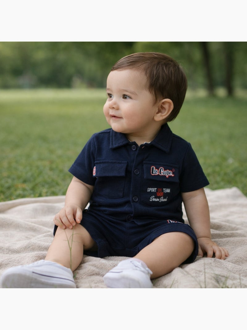 Lee Cooper - Ensemble bébé garçon chemisier et short Bleu marine - Kiabi