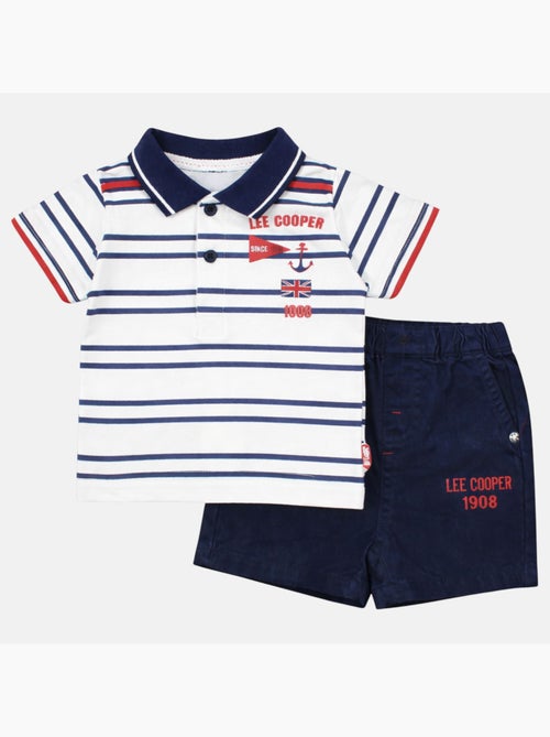 Lee Cooper - Ensemble bébé garçon polo manches courtes et short - Kiabi