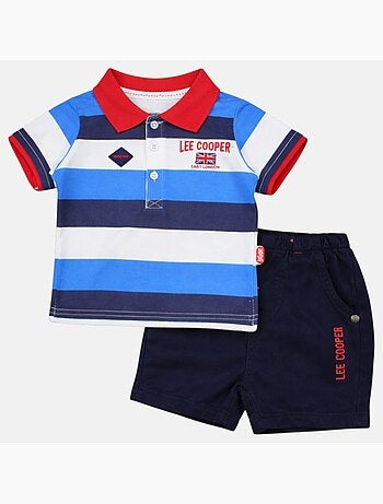 Lee Cooper - Ensemble bébé garçon polo manches courtes et short