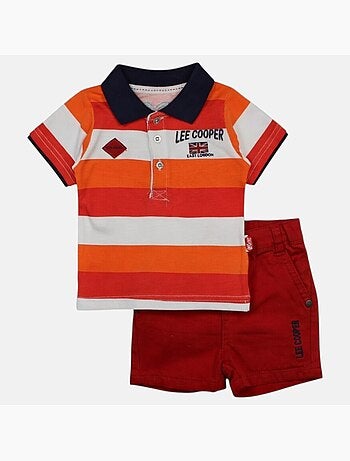 Lee Cooper - Ensemble bébé garçon polo manches courtes et short