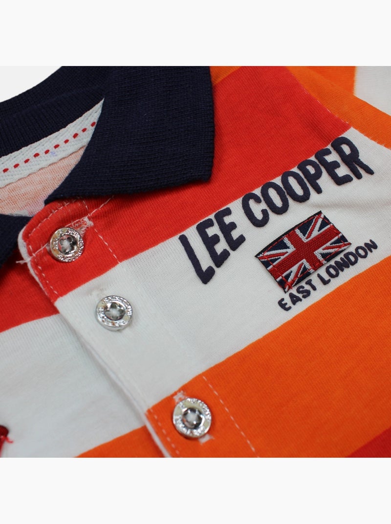 Lee Cooper - Ensemble bébé garçon polo manches courtes et short Rouge - Kiabi