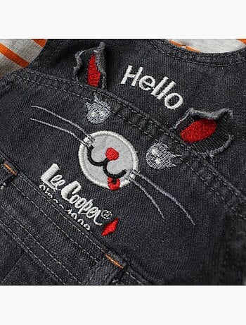 Lee Cooper - Ensemble bébé polo manches longues avec salopette